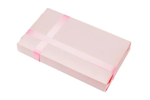 Pink gift box Stock Photos