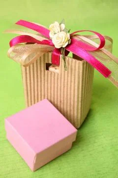 Pink Gift Box Stock Photos