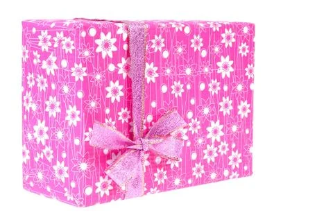 Pink gift box Stock-Fotos