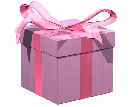 Pink gift Stock Illustration