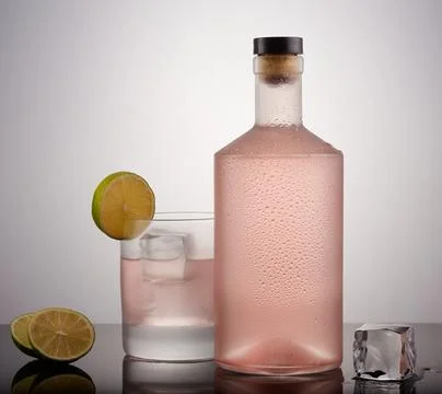 Pink gin. Stock Photos