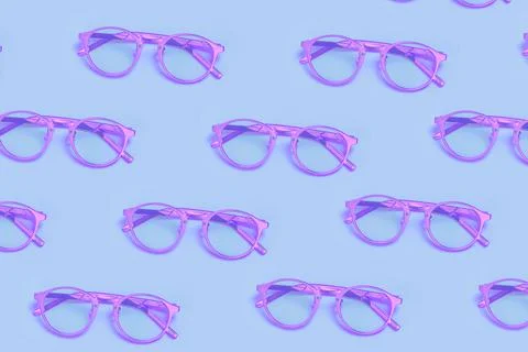 Pink Glasses Pattern Illustration Stock Illustration