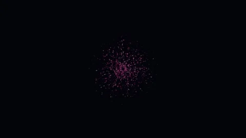 Pink Glitter Burst Explosion on Black Background Stock Footage 340987025