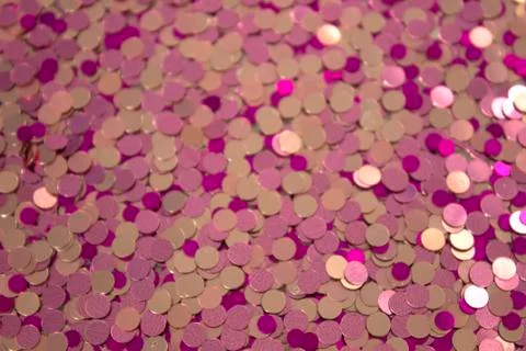 Pink Glitter Confetti Background Stock Photos