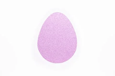 Pink Glitter Egg Shape Stock Photos