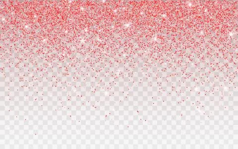 Pink glitter sparkle on a transparent background. Vibrant background with twi Stock Illustration