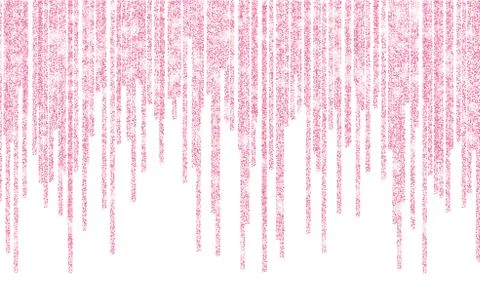 Pink glitter sparkle on a transparent background. Rose Gold Vibrant backgroun Stock Illustration