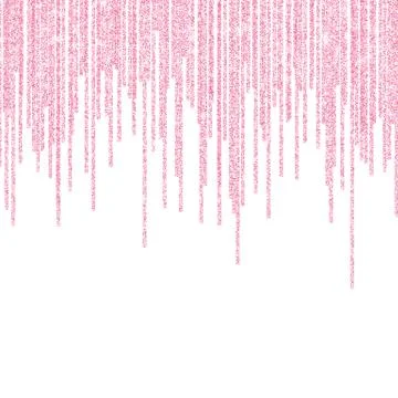 Pink glitter sparkle on a transparent background. Rose Gold Vibrant backgroun Stock Illustration