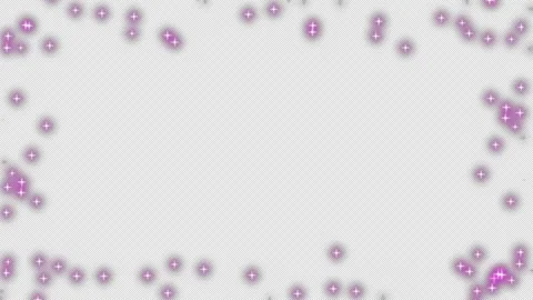 Pink glittering frame animation with particles on transparent background. Stock Footage 311368170