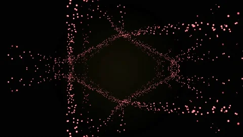 Pink glittering particles forming a web. Stock Footage 131180839