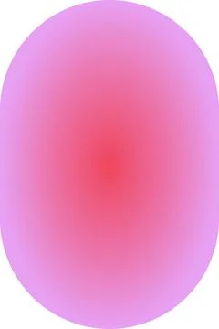 Pink glossy sphere, Vertical radial gradient oval background, Soft pink to pu Stock Illustration
