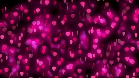 Pink Glow Hearts  Background Video stock 305127909
