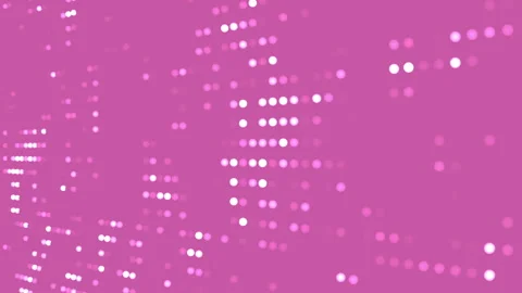 Pink Glowing Dot Matrix Abstract Background for Celebration Events Stock Footage 311115601