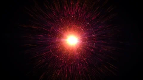 Pink Glowing Galaxy Explosion Space Animation Stock-Footage 275435567