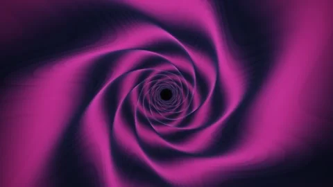 Pink glowing hyper tunnel rotating loop, abstract sci-fi wormhole background 스톡 동영상 347956607