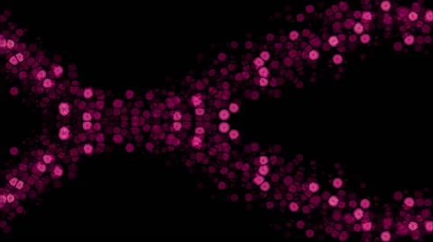 Pink glowing lights in abstract wave motion - seamless background (FULL HD) 스톡 동영상 58774149