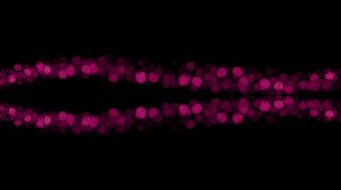 Pink glowing lights flowing in double wave - seamless (FULL HD) Video stock 61716156
