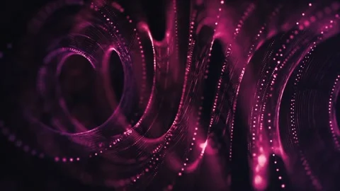 Pink Glowing Lights Lines Animation Loop  Stock Footage 230010236