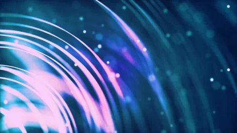 Pink glowing lines and particles animation  Stock Footage 238833142