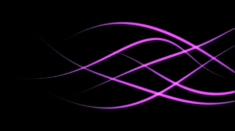 Pink glowing lines - seamless loop (FULL HD) Stock-Footage 37087605