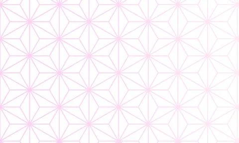 Pink gradation Japanese pattern hemp leaf Ilustración de archivo