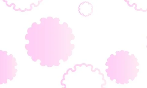 Pink gradation Japanese pattern snow ring Stock Illustration