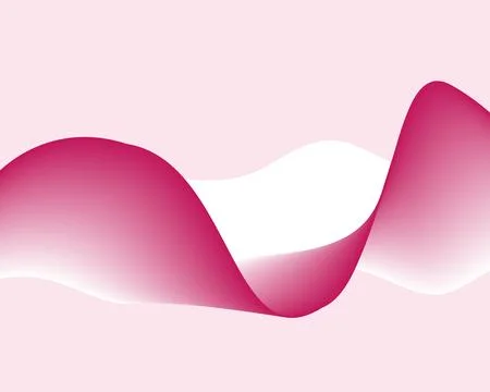 Pink gradient abstract wave flowing background 库存插图
