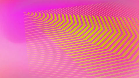 Pink gradient and yellow lines abstract animation. Stock Footage 222444119