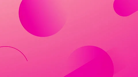 Pink gradient animated background with circles and dots. Fashion background.. 動画素材 230882953