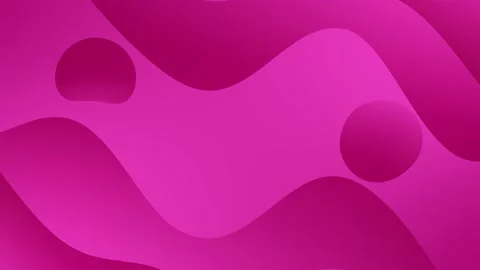 Pink gradient animation with wavy shapes, minimalist looping background. Stock Footage 286412624
