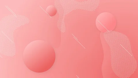 Pink gradient background with balls. Video stock 125855052