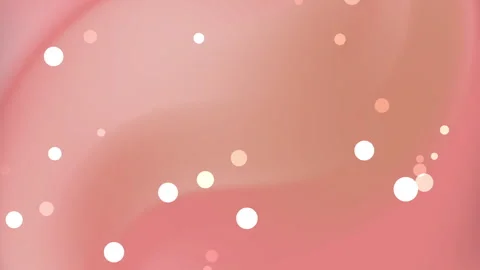 Pink gradient background features scattered white and peach circles. Stock Footage 301845421