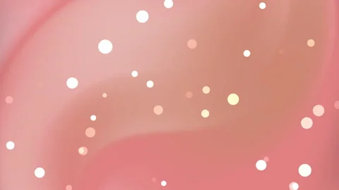 Pink gradient background features scattered white and peach circles. Stock Footage 315645201