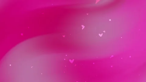 Pink gradient background features several small hearts and sparkles Stock Footage 296282060