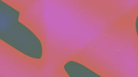 Pink gradient background with greenish-blue head and torso shape Stock Footage 329008396