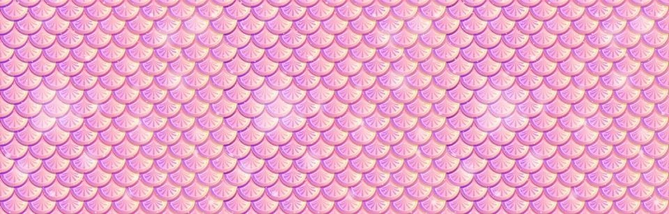 Pink Gradient Fish Scale Pattern Stockillustratie