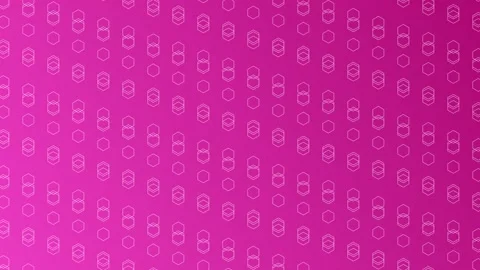 Pink gradient with hexagonal columns, seamless looping animation. Stock Footage 286420209