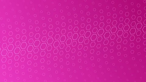 Pink gradient with hexagonal grid, seamless looping design. Stock Footage 286419617