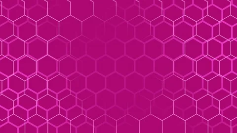 Pink gradient hexagonal pattern looping animation. Stock Footage 286411447
