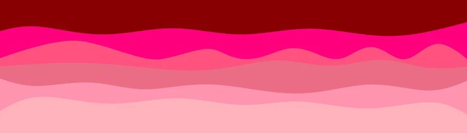 Pink gradient layered waves background, Abstract magenta wavy shapes, Soft .. Ilustración de archivo