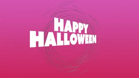 On pink gradient scribble revealing wireframe letters rotating into solid 3D Stock Footage 319342774