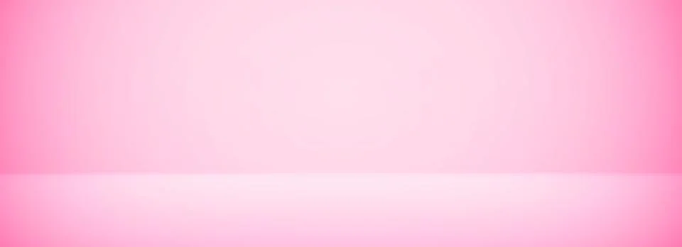 Pink gradient studio room design. Light rose podium concept wallpaper. Wall and Stock Illustration
