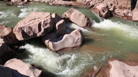 Pink Granite Cascade Stock Footage 262170991