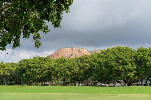 A Pink Granite Mountain Stock Photos