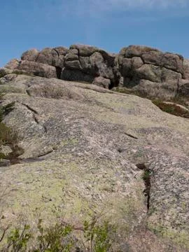 Pink Granite On Mountaintop Fotos de archivo