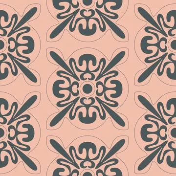 Pink gray beige seamless pattern, abstract motif for design and decoration Illustrazione stock