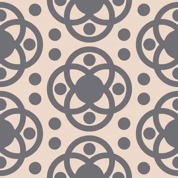 Pink gray seamless pattern, abstract motif for design and decoration, patch.. Illustrazione stock