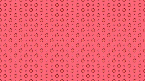 Pink Halftone Fruit PopArt Motion Graphic Stock Footage 343421612