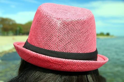 Pink hat Foto stock