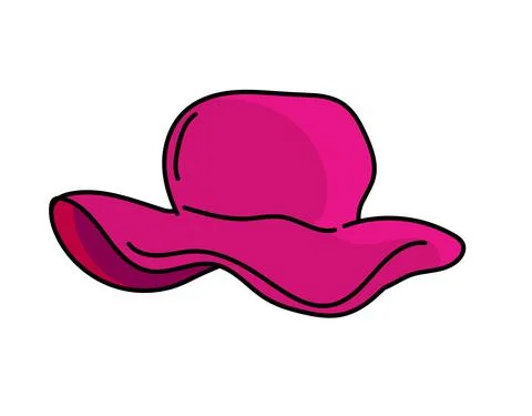 Pink hat vector Stock Illustration